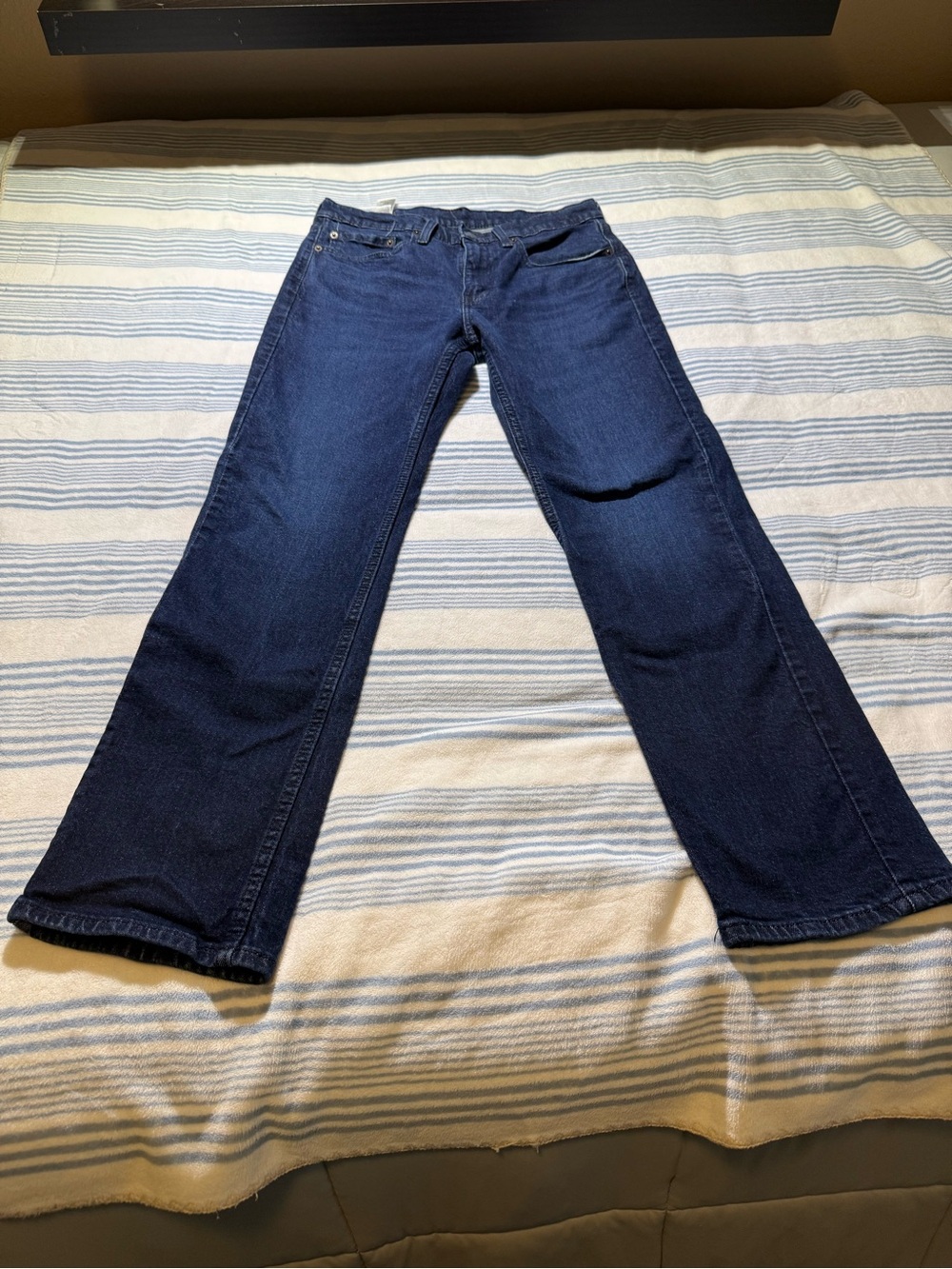 Levi's Women's Dark Blue Flared Wide-Leg Jeans 32x32